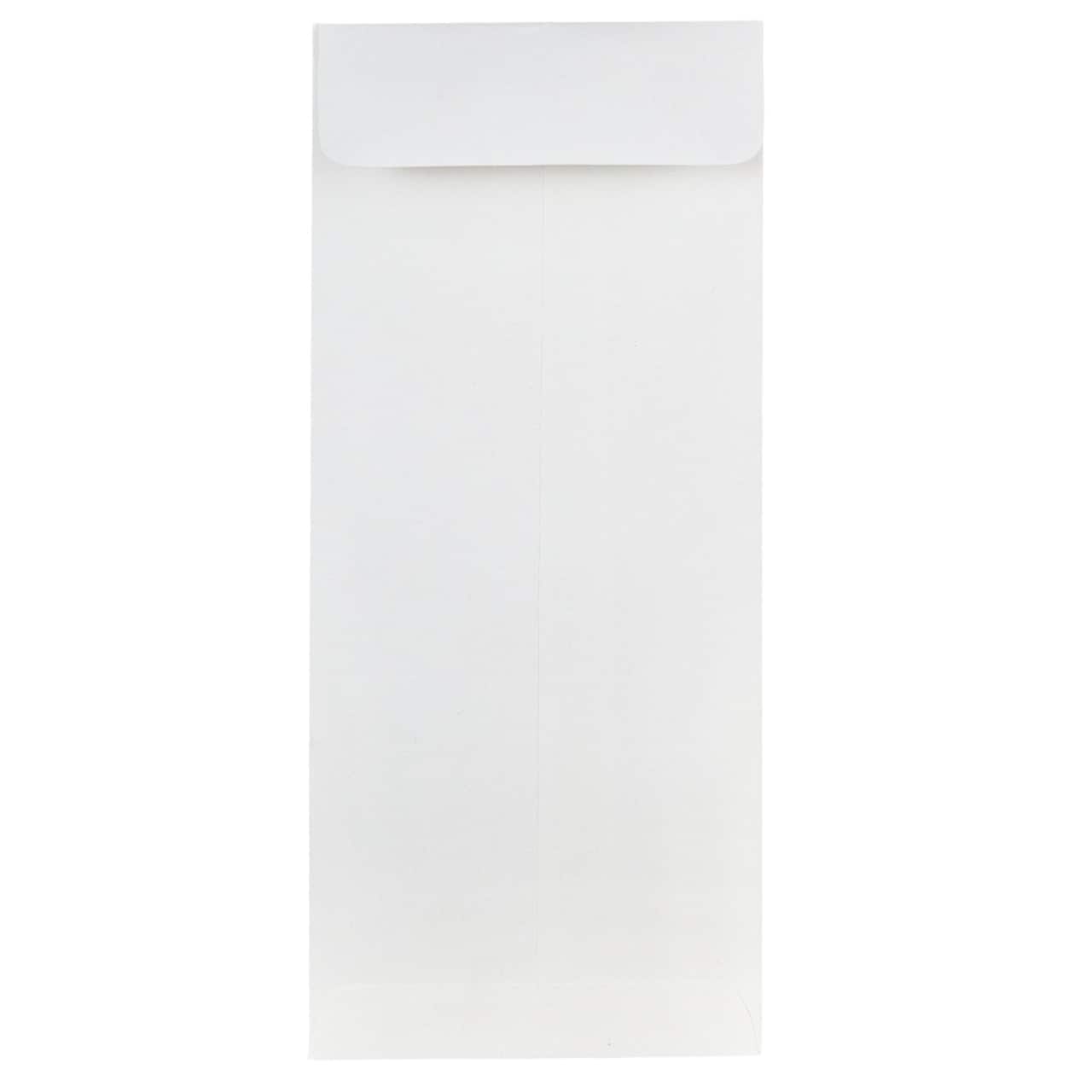 JAM Paper 4.12" x 9.5" Bright White Wove Business Strathmore Envelopes